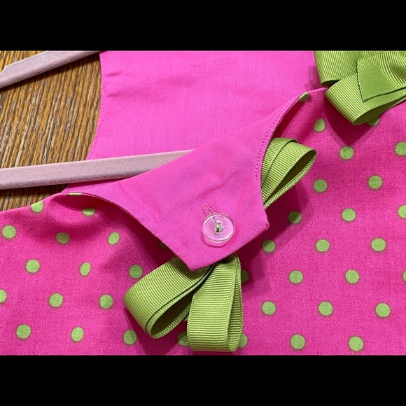 Girls Pink/Green Dress Size 4 - Picture 4 of 4